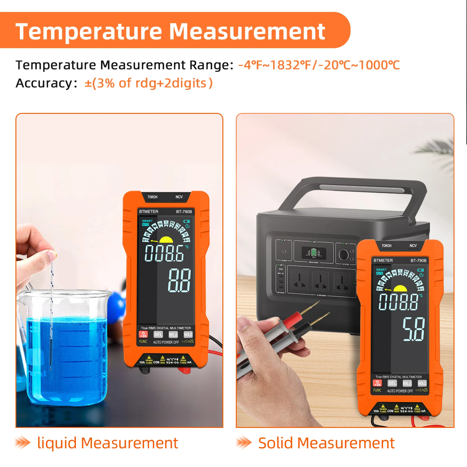 

Smart Auto-Ranging True RMS Digital Multimeter, 6000 Count, NCV Non-Contact Voltage Detection, Resistance-Capacitance Testing