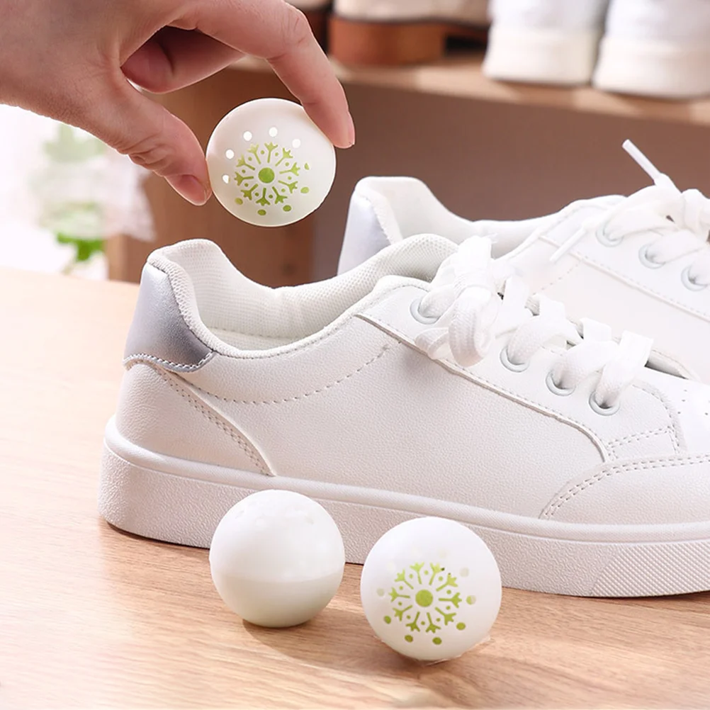 24 Pcs Shoe Deodorant Ball Trash Can Deodorizers Balls Sports Plastic for Shoes Closet