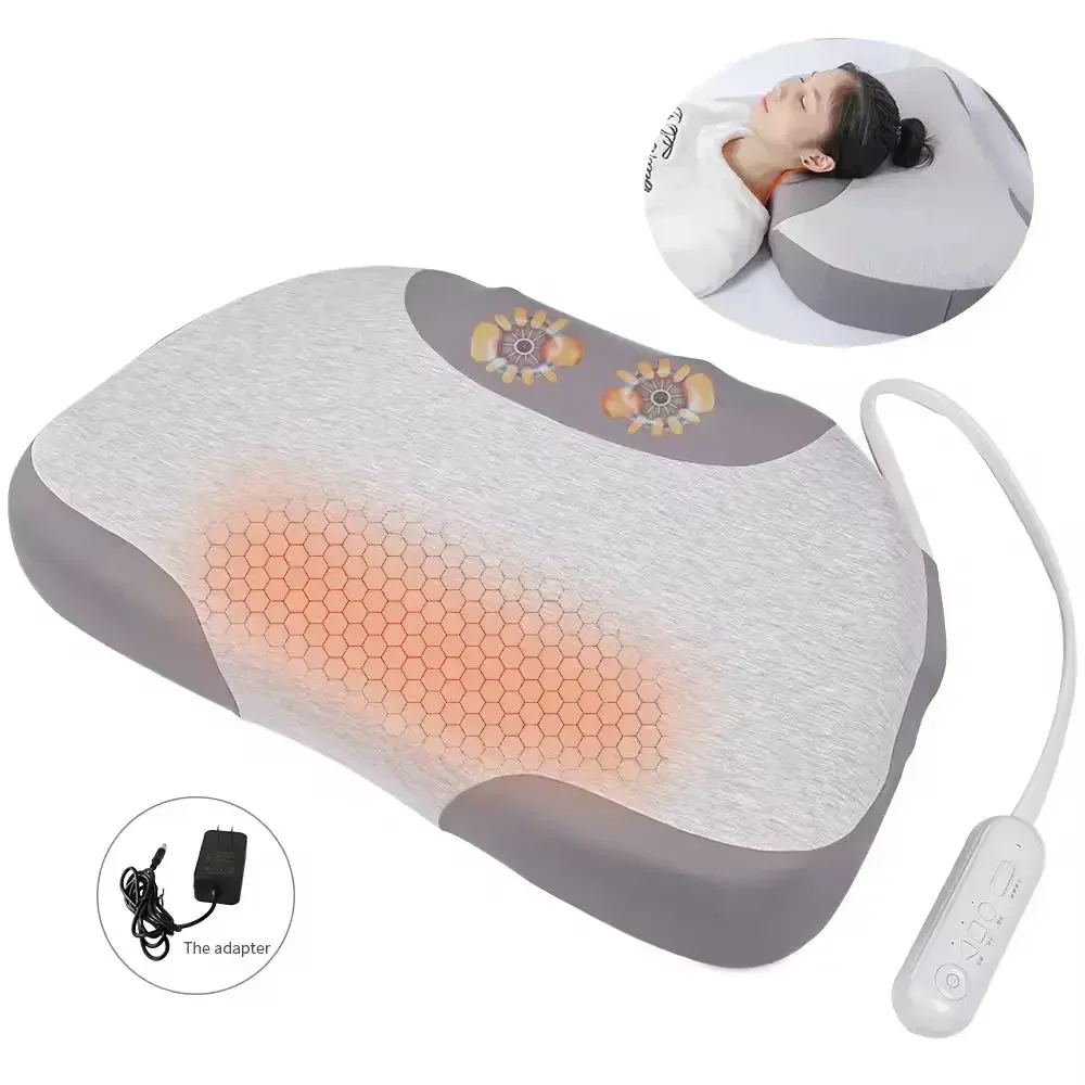 

2025/3-in-1 Smart Height Adjustable Smart Pillow Hot Compress & Massage for Neck & Shoulders Sleeping Pillow Controller