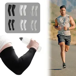 Summer Arm Sleeve Sun Protection Outdoor Cycling UV Protection Cooling Arm Sleeves Cover For Running Basketball Sunscreen J1A3