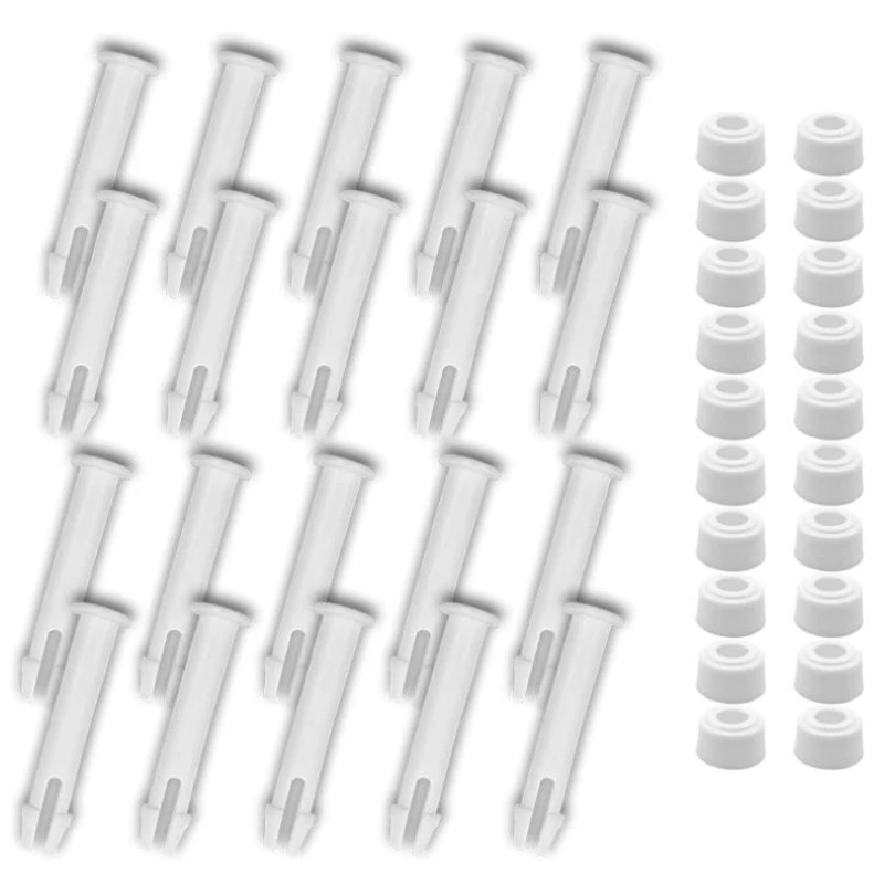 

2023 Hot-20 PCS Plastic Pool Joint Pins & 20 PCS Rubber Seals For Intex-Swimming Pool Parts For 13 -24Inch Metal Frame,2.36 Inch