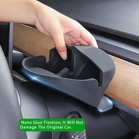 STE-eFor Tesla Model Y Model 3 Car Steering Wheel Organizers Phone Holder Hud Display Mount Sunglasses Storage