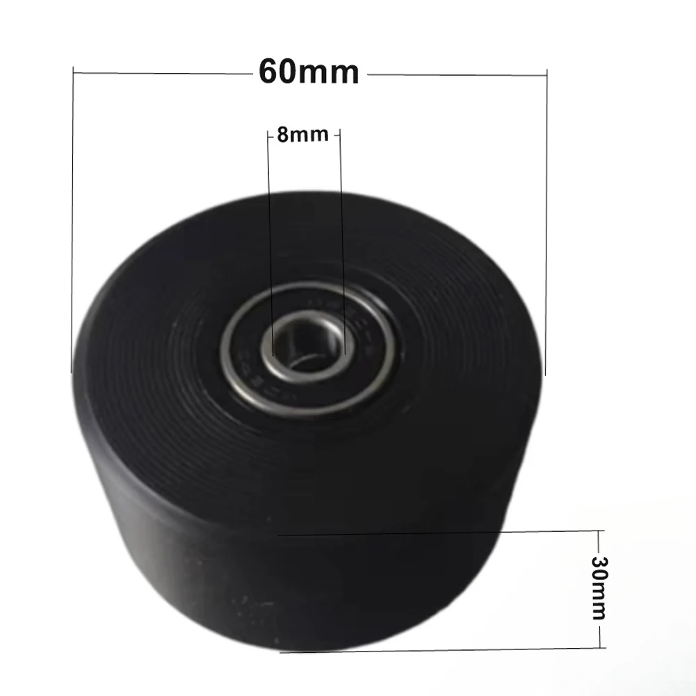 For Pilates Reformer Carriage Roller 8mm Bore Silent High-Elastic Material With Precision Steel Ball Bearing Parts