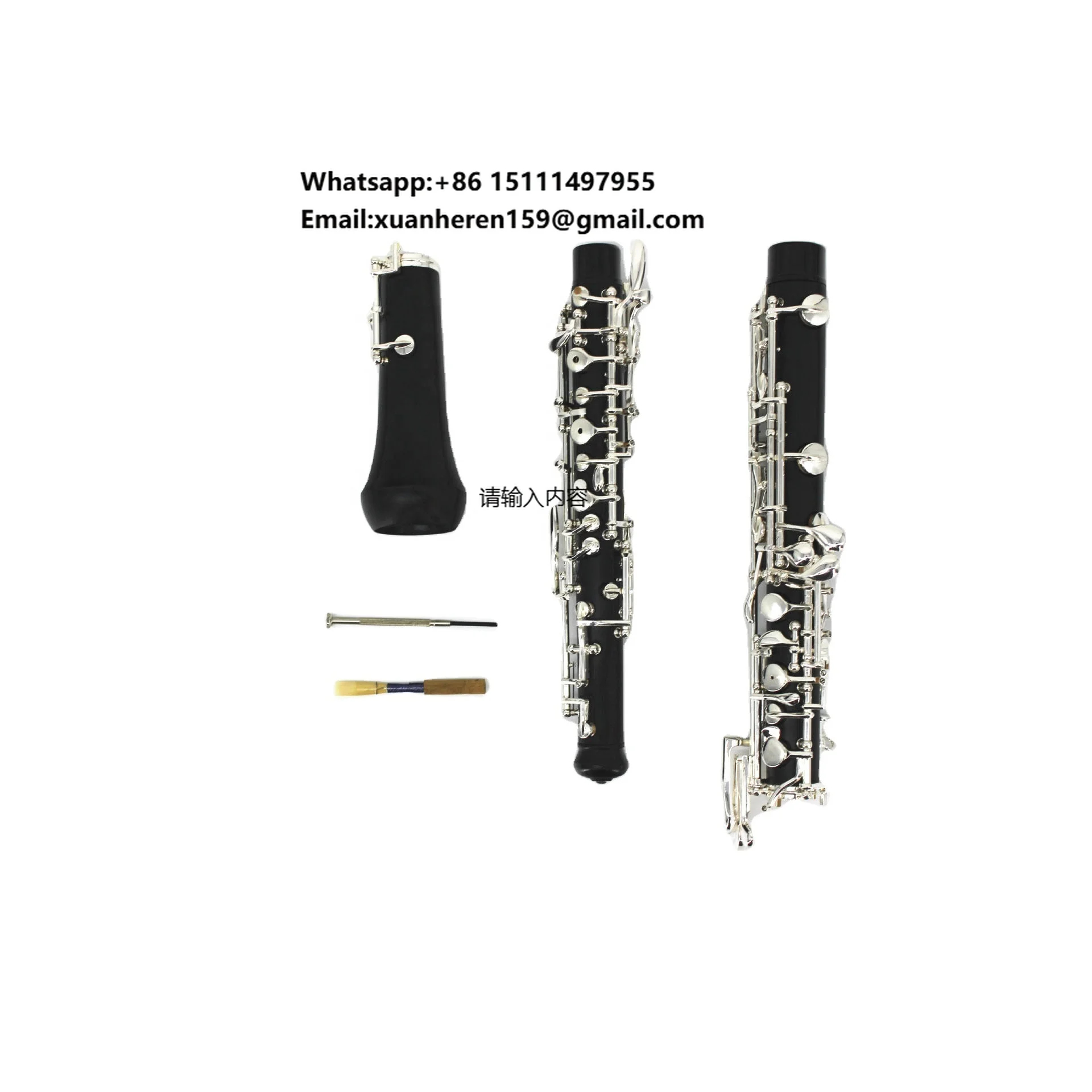 Hot-selling Woodwind Instrument C Tone Semi-automatic Silver-plated Keypad Beginner Practical Oboe