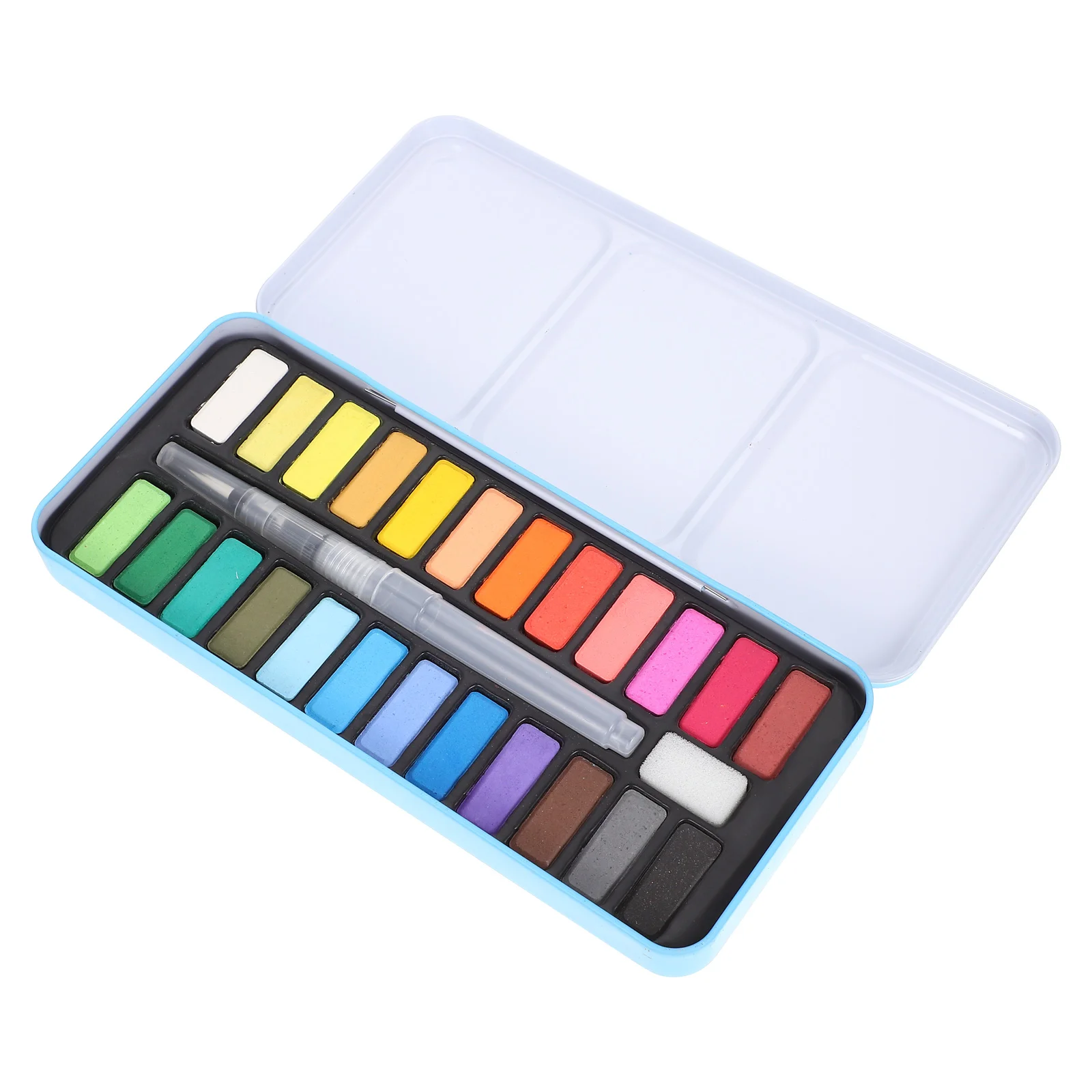 Solid Watercolors Accessory Multi-function Gouache Kit Draw Supply Pigment Convenient Iron Plastic Child Travel
