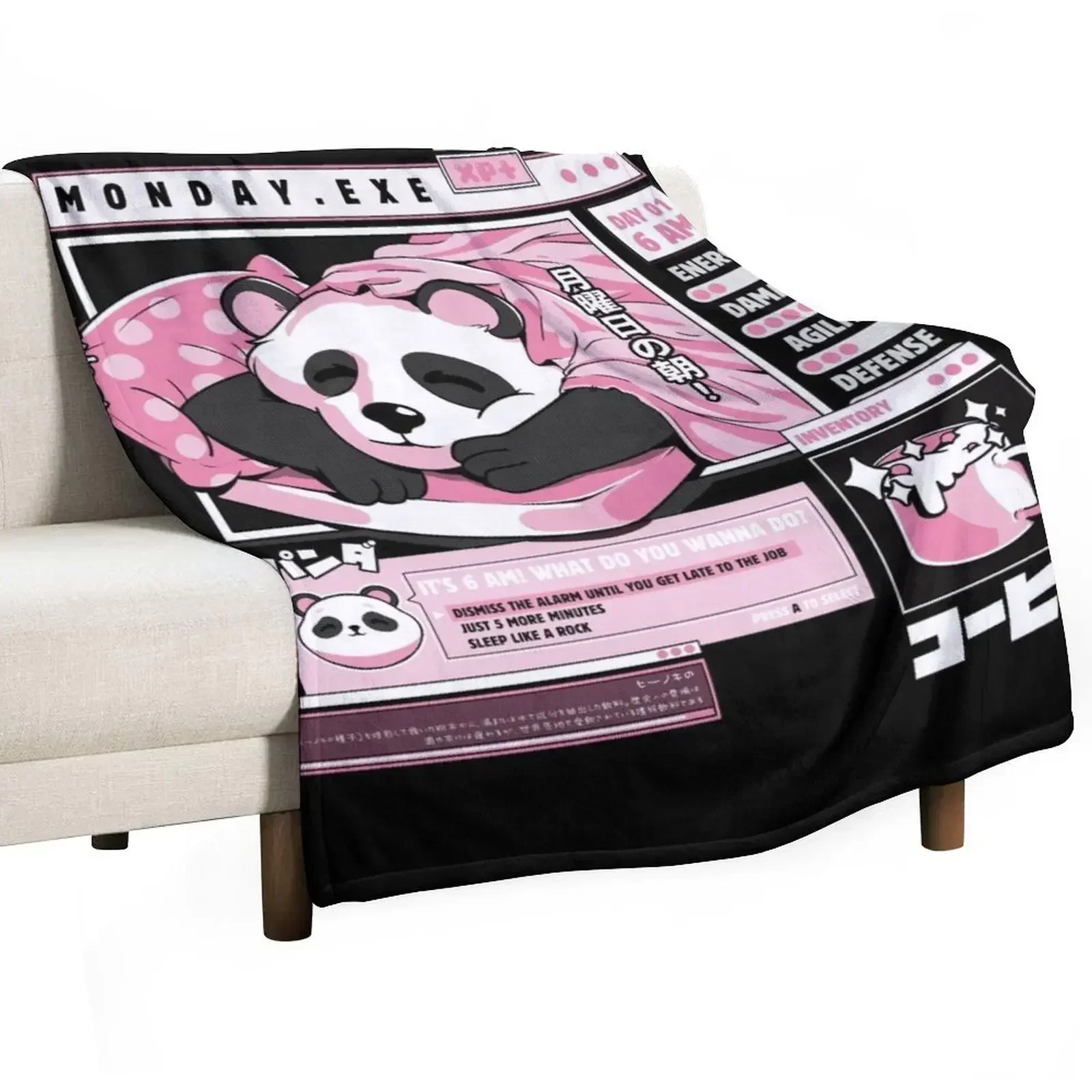 

Monday.exe Throw Blanket Softest Personalized Gift Thins Blankets