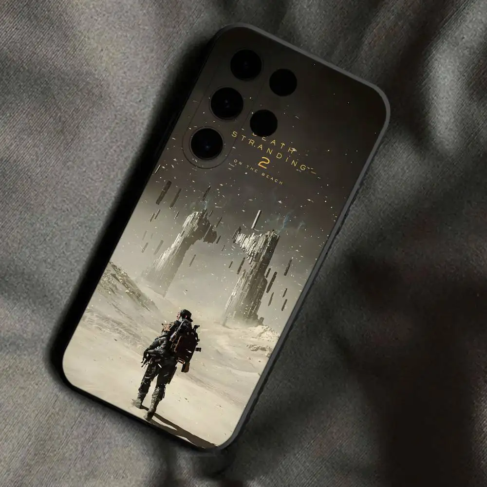 حافظة هاتف D-Death S-Stranding 2 على الشاطئ لهاتف Samsung S25، S24، Ultra، S20، S30، Plus، S22، S23، Ultra، Plus، 5G مضادة للخدش