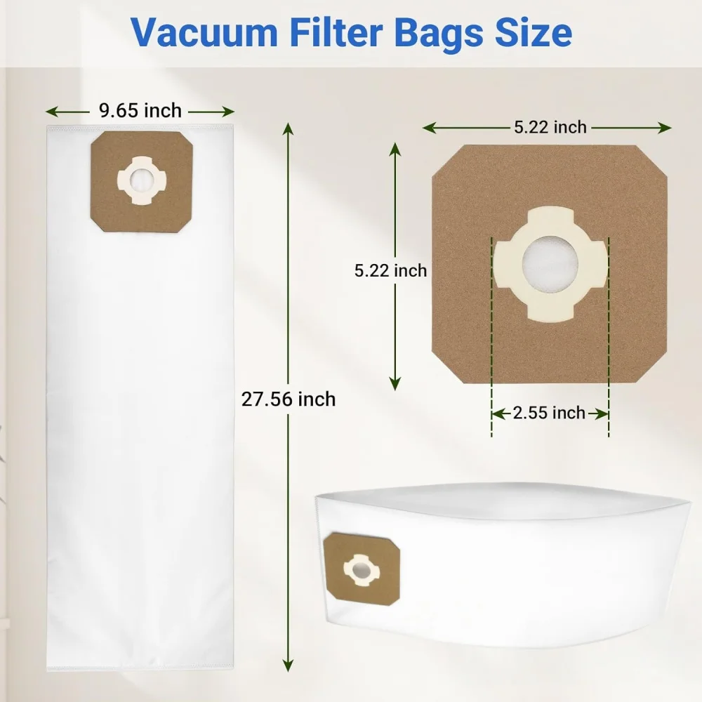 9520 Central Vacuum Bags Compatible with Vacuflo DB5000 DB7000 DB8000 DB9000 Maxum 5 7 9 Central Vacuum System 9520 Dust Bag - view 3