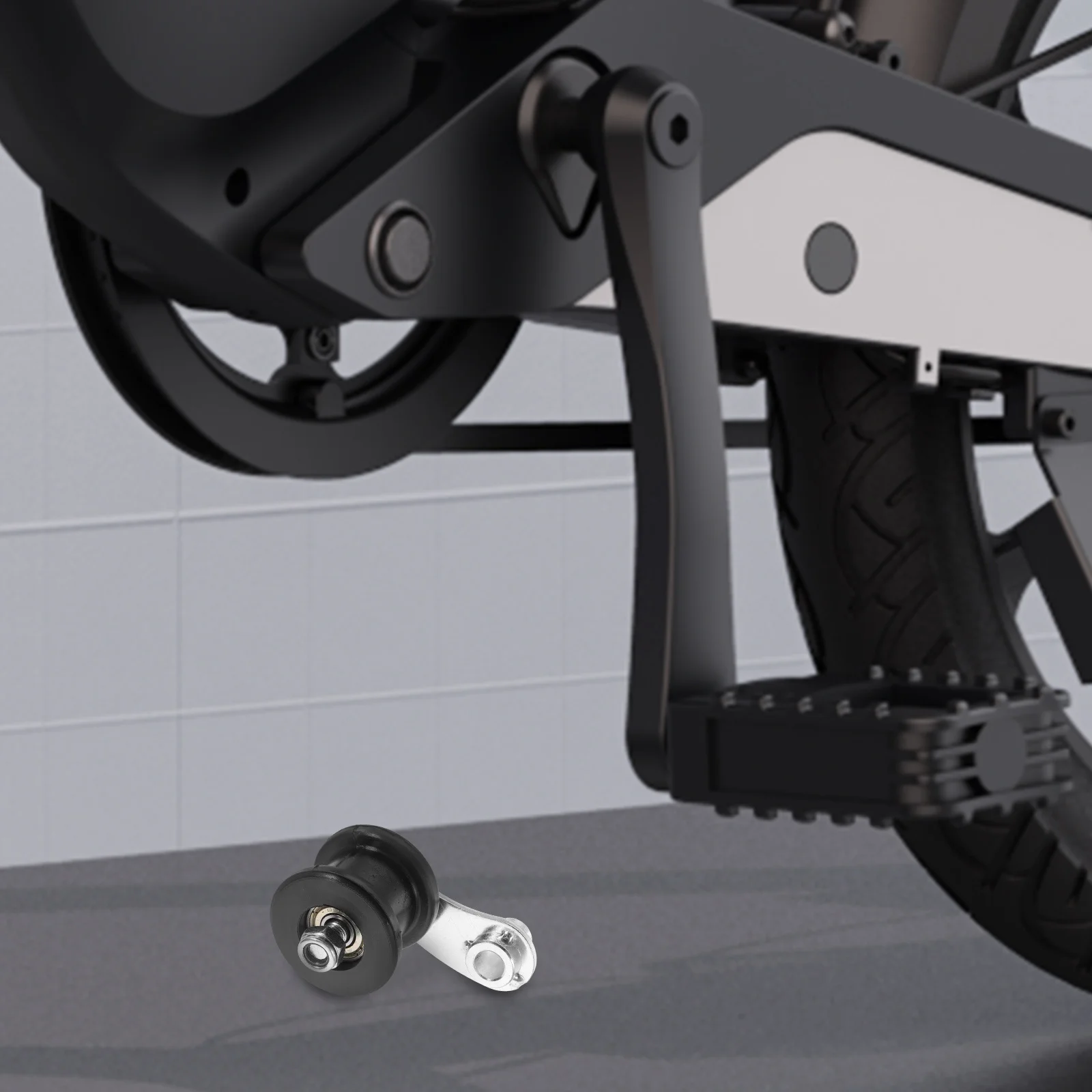 

Adjustable Chain Tensioner for Electric Bicycle Mini Lightweight Chain Adjuster Bolt Compatible with Mb165 Mb200 Cycling Tool