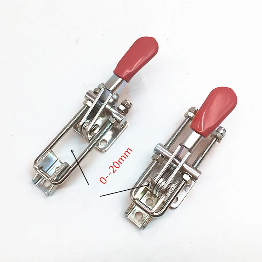 4Pcs Plastic Stainless Steel Toggle Latch Space Saving For Carpenters Heavy Duty Clamp Handle Small Size Easy Install