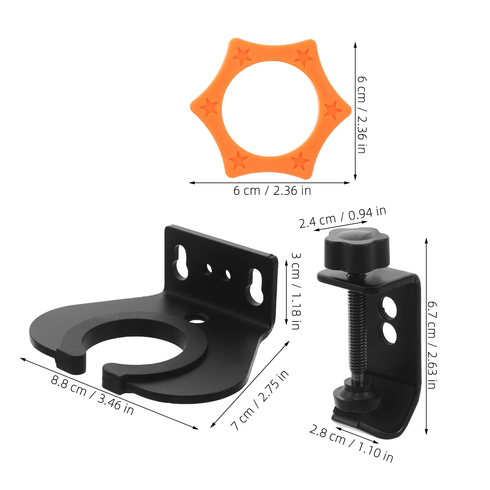 1Set Microphone Holder Rack Heavy Duty Wall Mount Shockproof Mic Organizer for Recording Wireless Wired Mic