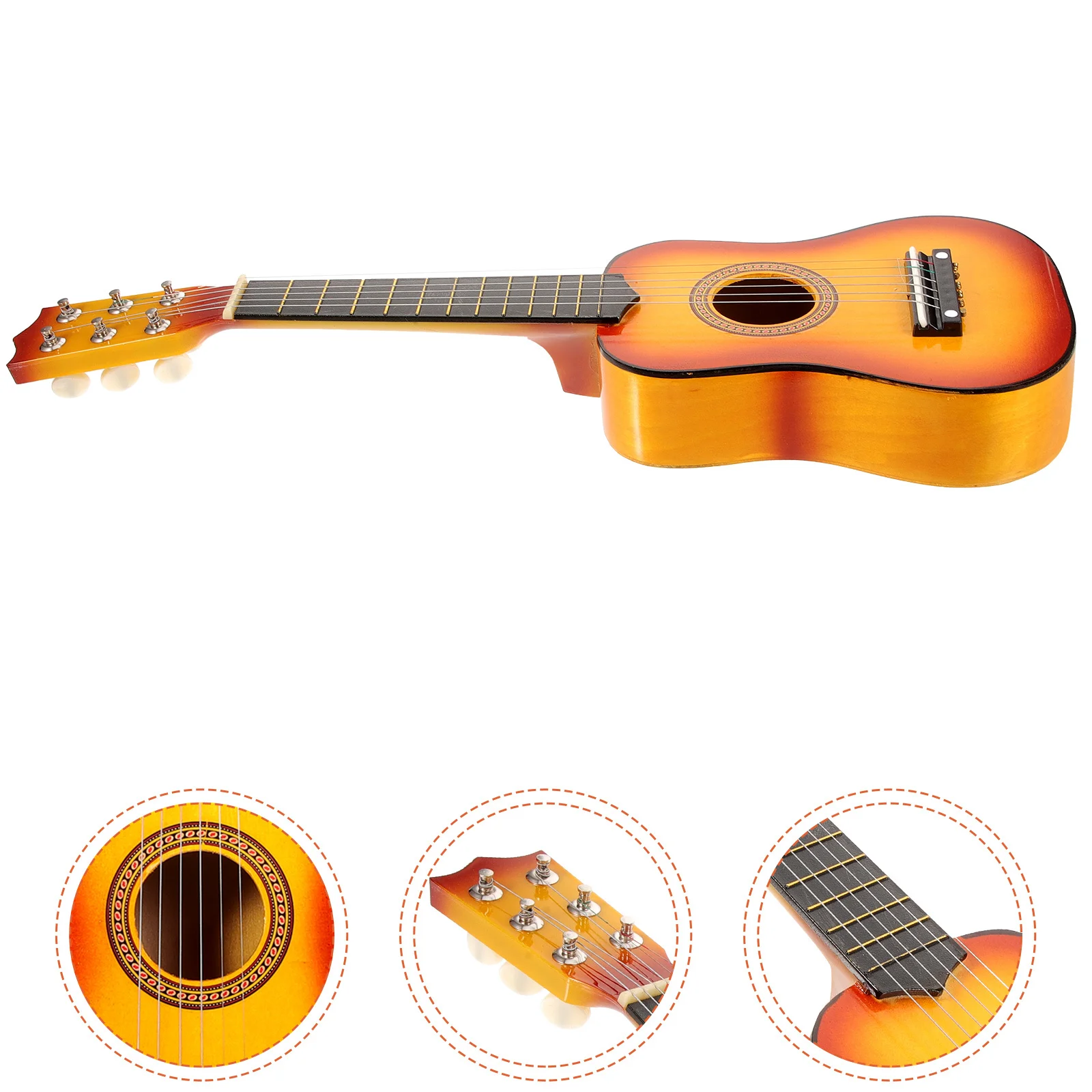 21 Inch Children's Acoustic Guitar Portable Small Wooden Guitar Easy Musical Instrument Gift Musical Instrument