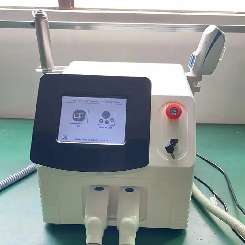 New Design 2024 2 in 1 Picolaser Q Switched Nd Yag Laser Carbon Peeling IPL OPT Hair Removal Machine