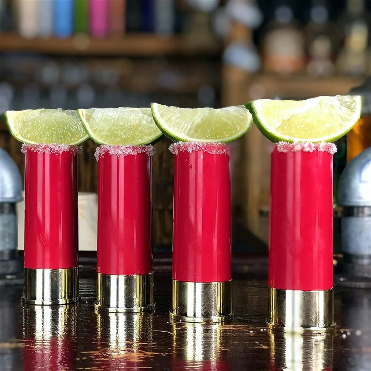 สุดยอดแว่นตาช็อตเกจ 4 ชิ้น 12 แก้ว Tequila Shot