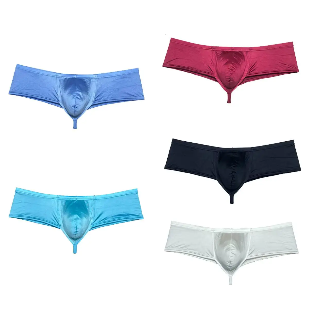 

Мужские трусы-бикини из ледяного шелка, нижнее белье с низкой посадкой, хипстерская сумка с чашкой, мягкие плавки, быстросохнущие удобные стринги для загара