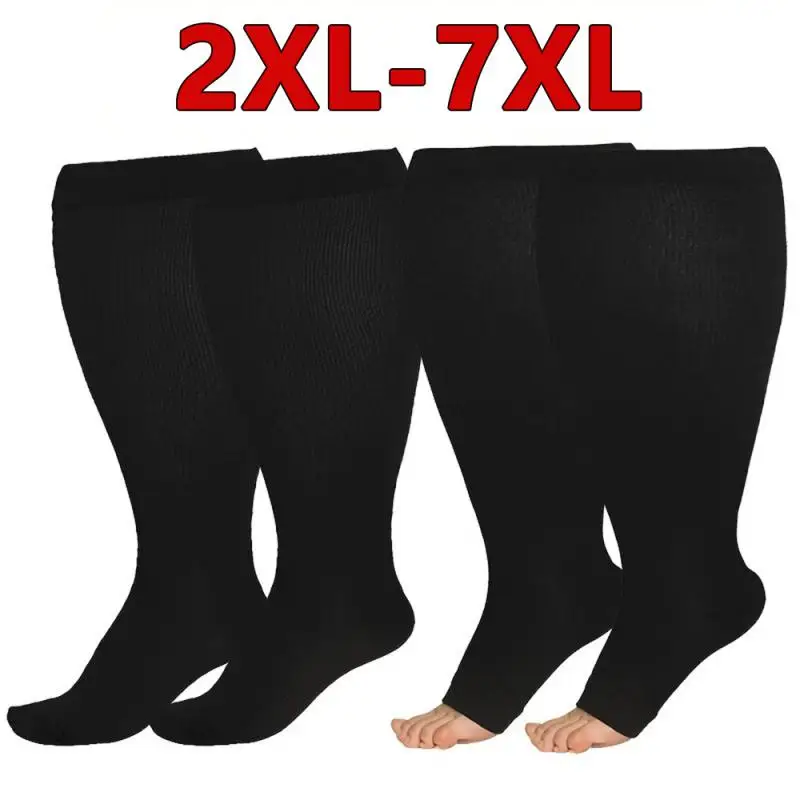 3pair  Grey Man Women Pressure Socks Strong High Elasticity Calf Elastic Compression Men New Fitness Nylon Fashion Stockings