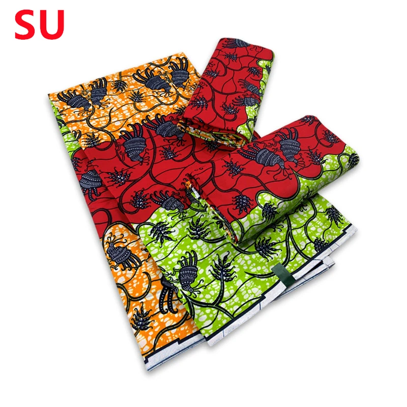 Ankara Wax Fabric 2024 High Quality African Wax Print Fabric 100% Cotton African Guaranteed Veritable Real Wax For Dresses