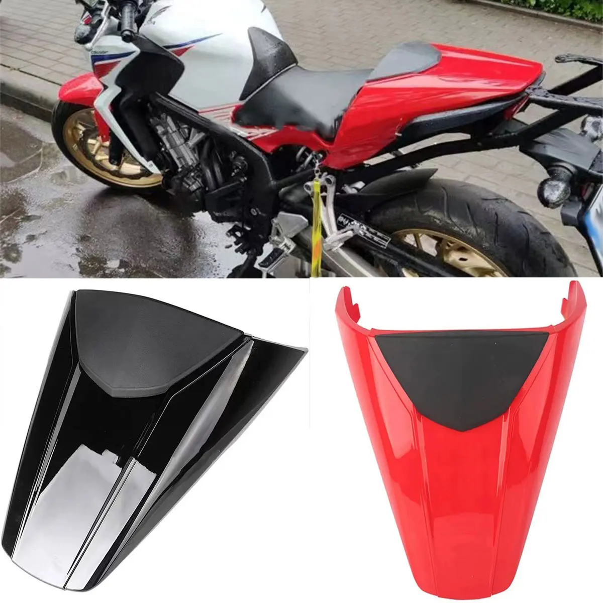 For Honda CB650F CBR650F CBR 650F CB 650F 2014 2015 2016 17 2018 Motorcycle Pillion Rear Passenger Seat Cowl Cover Hump Fairing