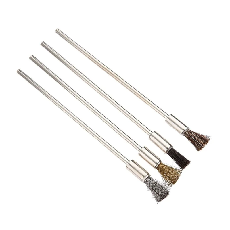 Brass Brush Steel Wire Wheels Brushes Drill Rotary Tools Metal Rust Removal Brush Set For Engraver Polishing Accessories