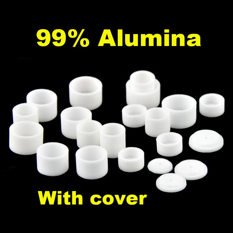 10pcs/lot Thermal analysis crucible 99% thermal weight alumina crucible High temperature resistance 1750C