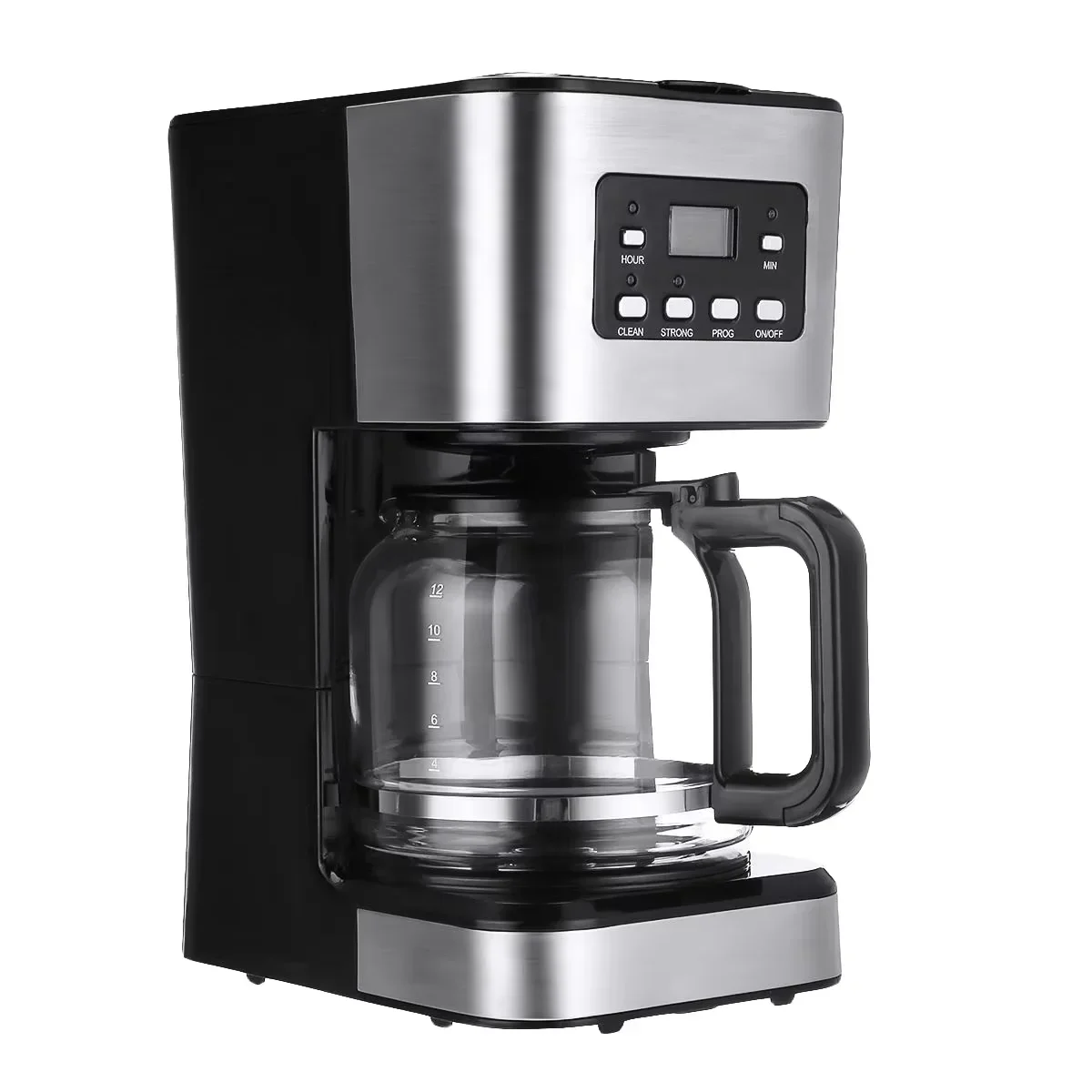 Fully Automatic Stainless Steel Electric Grinding Coffee Maker Programmable Freshly Ground Coffee Machine for Home Office Use
