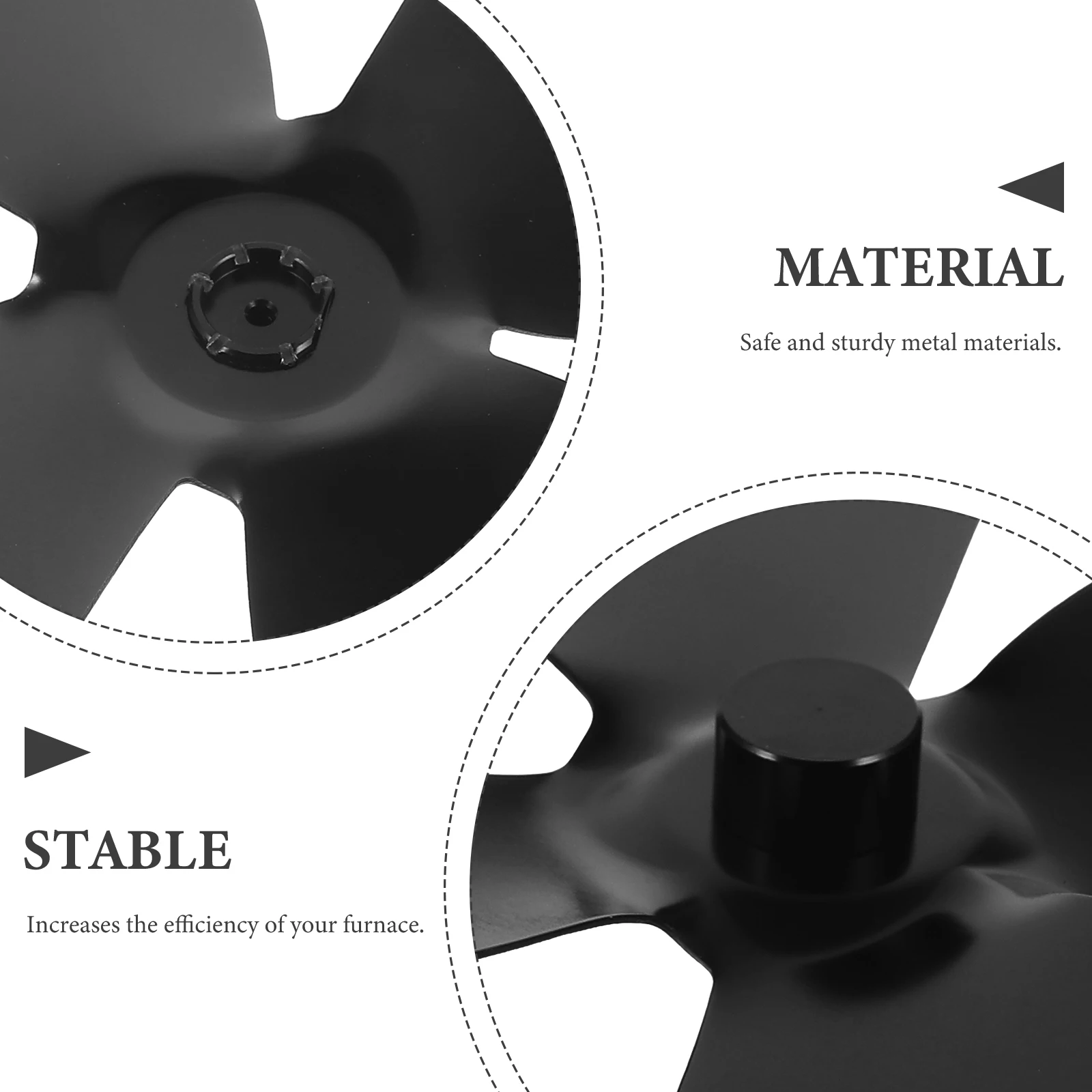 

Aluminum Alloy Fan Blades Fireplace Accessories Accessory Replacement Parts Insert