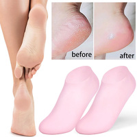 1pairs Silicone Protective Moisturising Socks Foot Mask Anti-cracking Soft Callus Cuticle for Cover Beach Protective Foot Cover