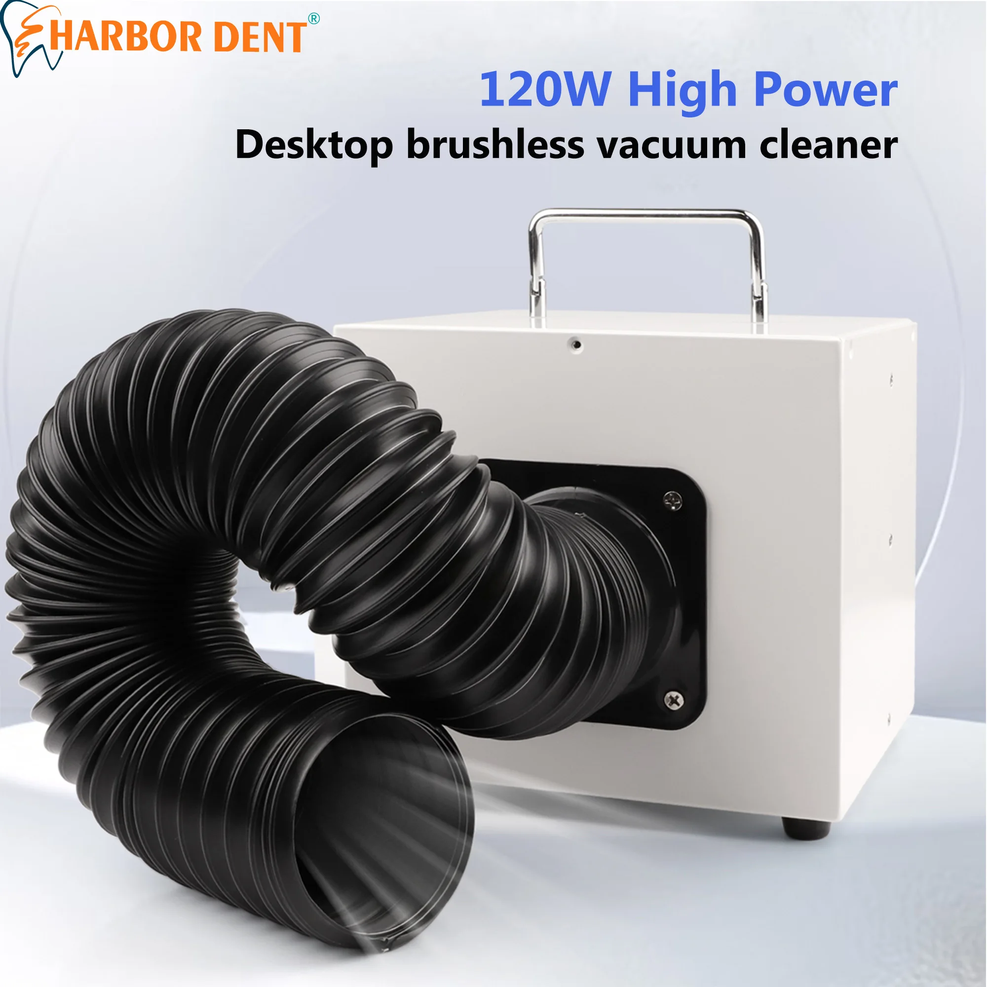 

120 Вт высокая мощность стоматологический настольный бесщеточный пылесос 9-24 В вращающийся регулятор давления стоматологический пылесборник