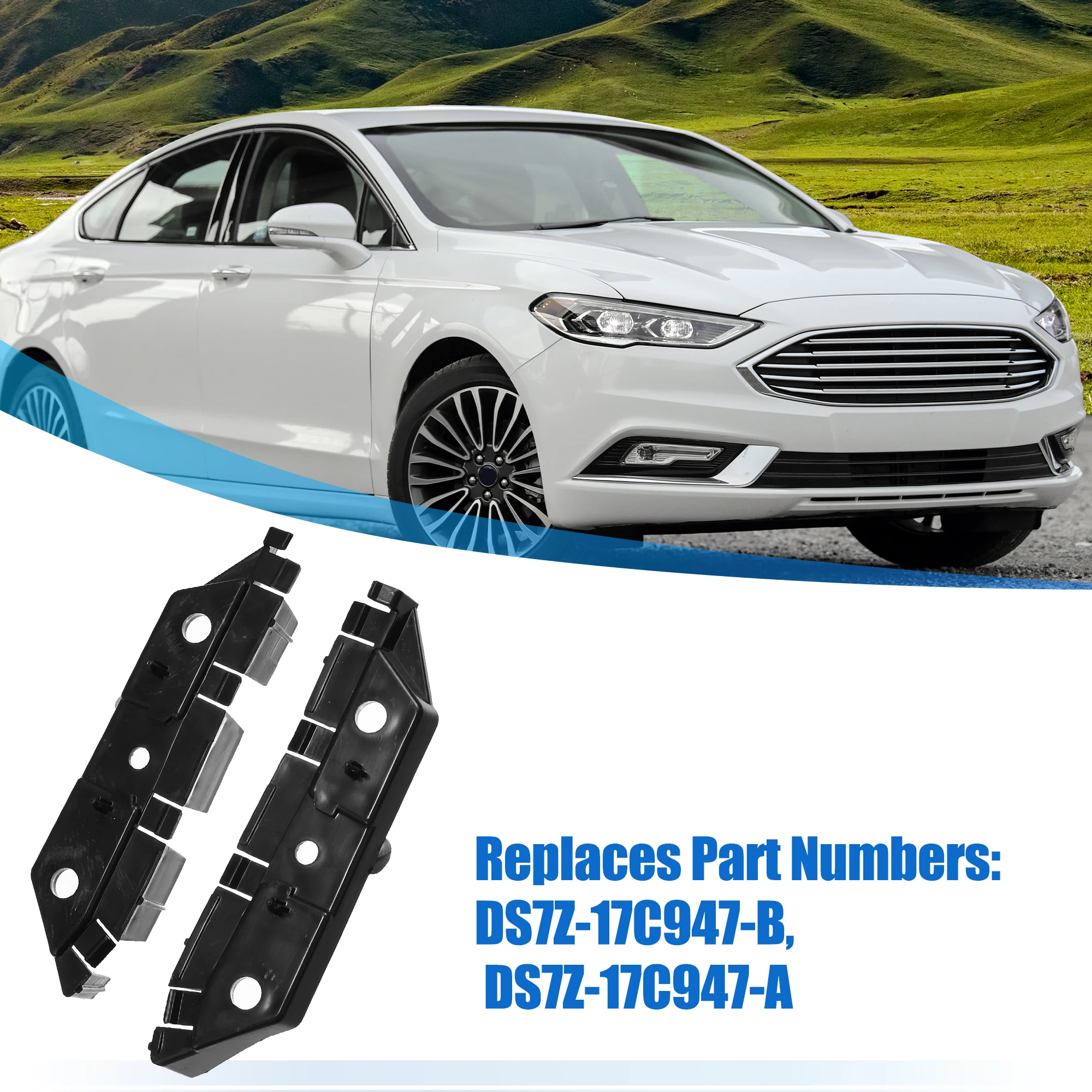 X Autohaux-Soporte de parachoques delantero, para Ford Fusion 2013, 2014, 2015, 2016, DS7Z-17C947-B, 1 par