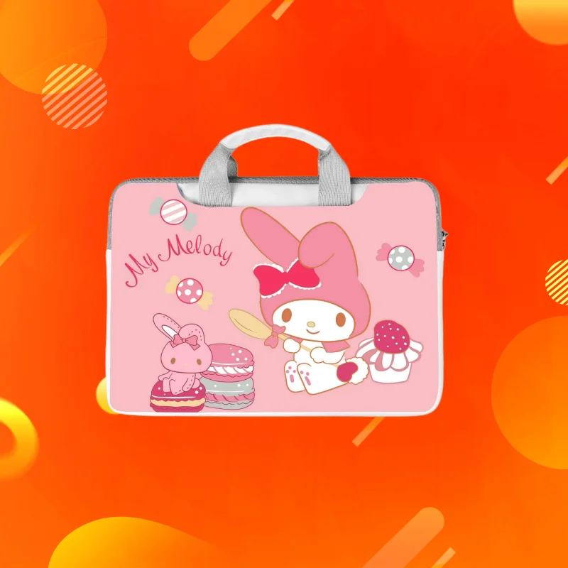 

Hello Kitty kuromi My Melody laptop bag shoulder handbag briefcase storage bag suitable for 12 13 14 15 16 inch Macbook Air Pro
