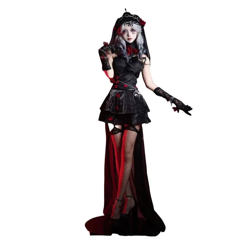 

CyGame Identity V Ada Messmer Косплей Костюм IDV Психолог Ролевая игра Comic Con Платье Парик Вечеринка Хэллоуин Наряд Аниме Реквизит