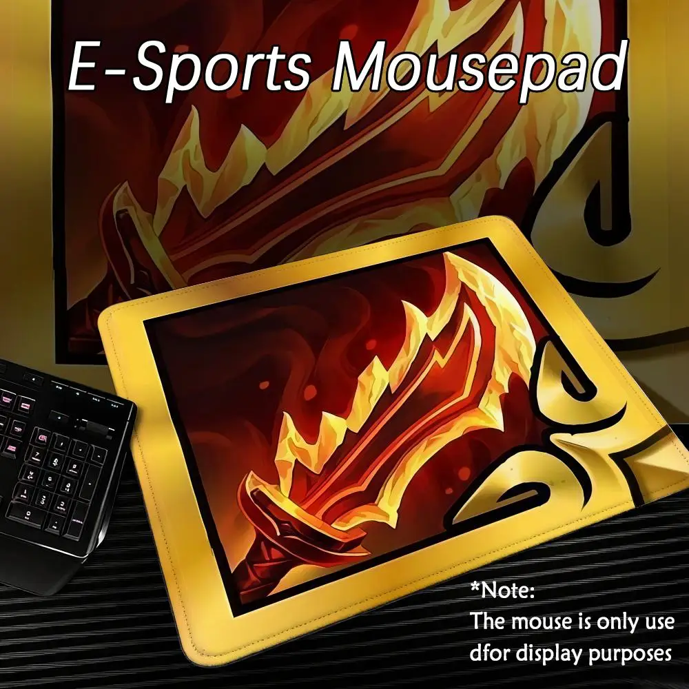 

Mouse Pad Tempered Surface for FPS Sports Glide Professional Desktop Mat Gold Shovel Battle League of Game Full gaming equipment
