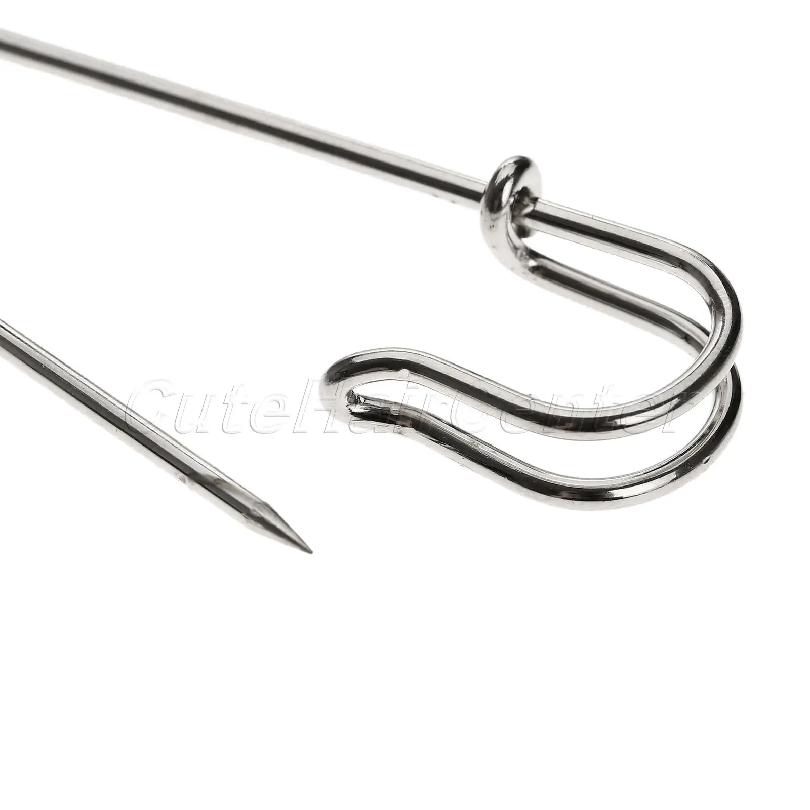 10Pcs Safety Pins Brooch Extra Large Steel Safety Pin Brooch Pin,Bright Silver Sewing Needle 65mm/75mm Alfileres Costura Hicello