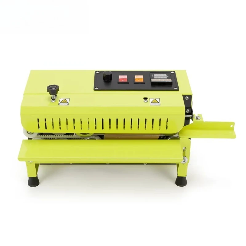 FR-400 تصميم جديد صغير الحجم لطاولة أفقية ماكينة ختم شريط الأكياس البلاستيكية بالحرارة المستمرة #2