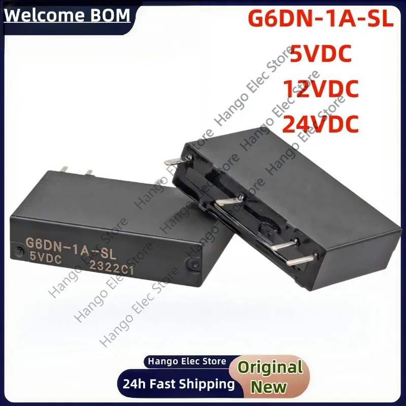 10Pcs Original G6DN-1A-SL-DC5V/12V/24V 24VDC relay 4 feet 5A group of normally open