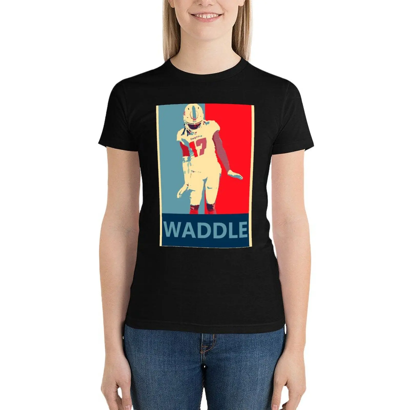 Jaylen Waddle - The Waddle Dance T-Shirt female summer clothes Short sleeve tee aesthetic clothes spring clothes Women 2024