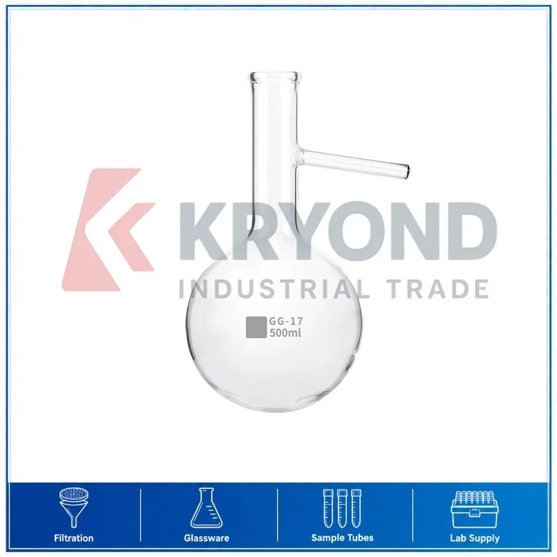 High Borosilicate Glass Round Bottom Distillation Flask 100mL 150mL 250mL 500mL Laboratory Boiling Vessel Research Series Model