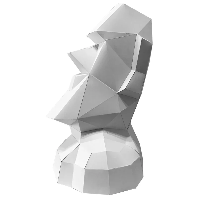 Large Size Easter Island Moai Decor Home Origami Art Decoration Paper Model,3D Papercraft,Handmade DIY Adult Craft RTY198