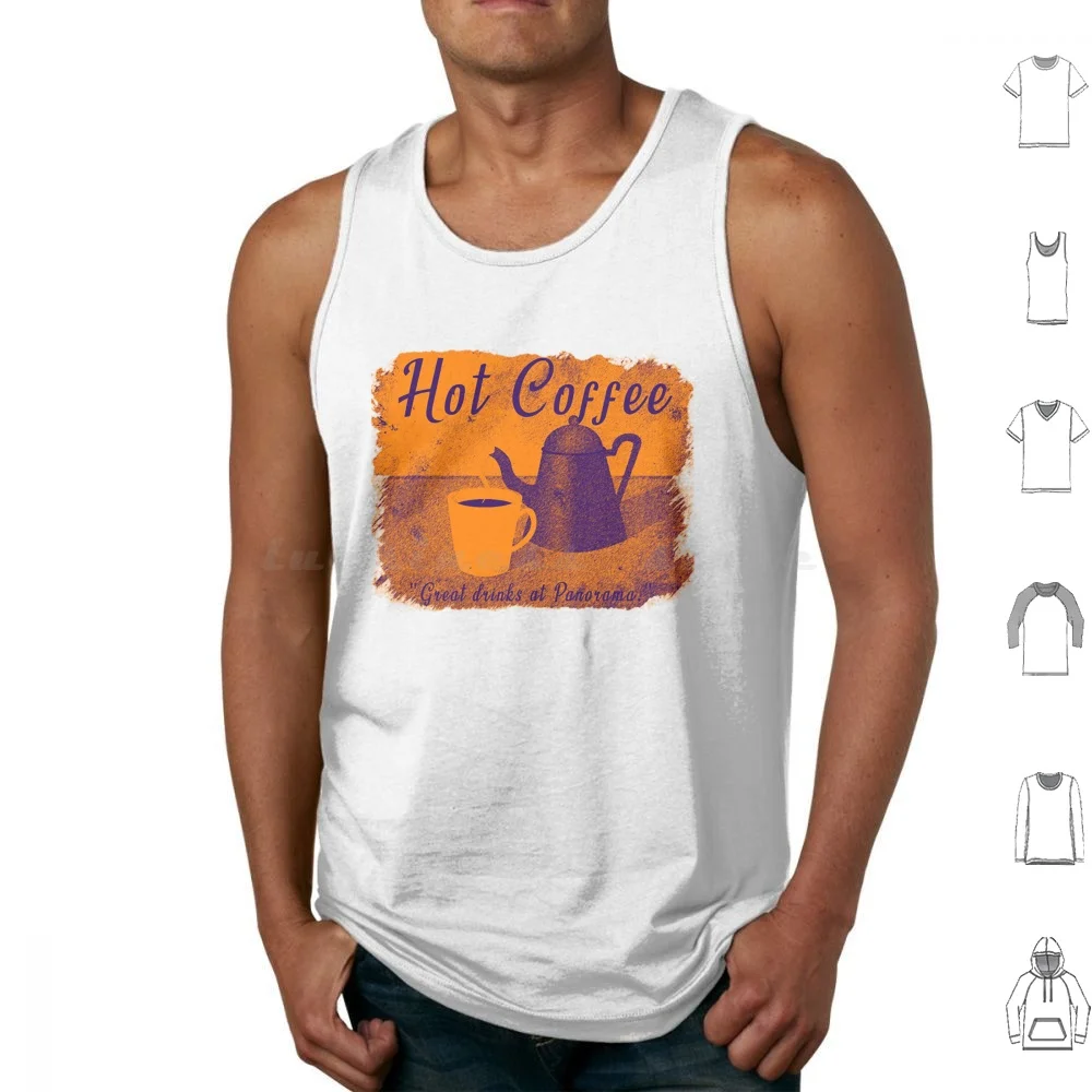 Orange Grunge Rusty Retro Coffe Cafe Tank Tops Vest Sleeveless Sign Banner Cafe Coffee Cup Cup Of Coffee Espresso Grunge