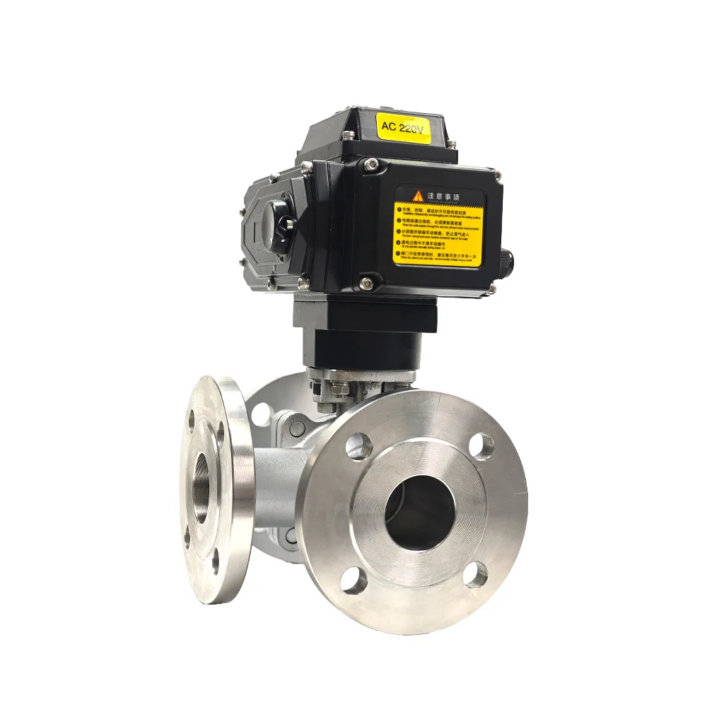 

Электрический трехходовой шаровой кран из нержавеющей стали Q944F/45F-16P Тип переключателя T/L Регулировка типа шунта