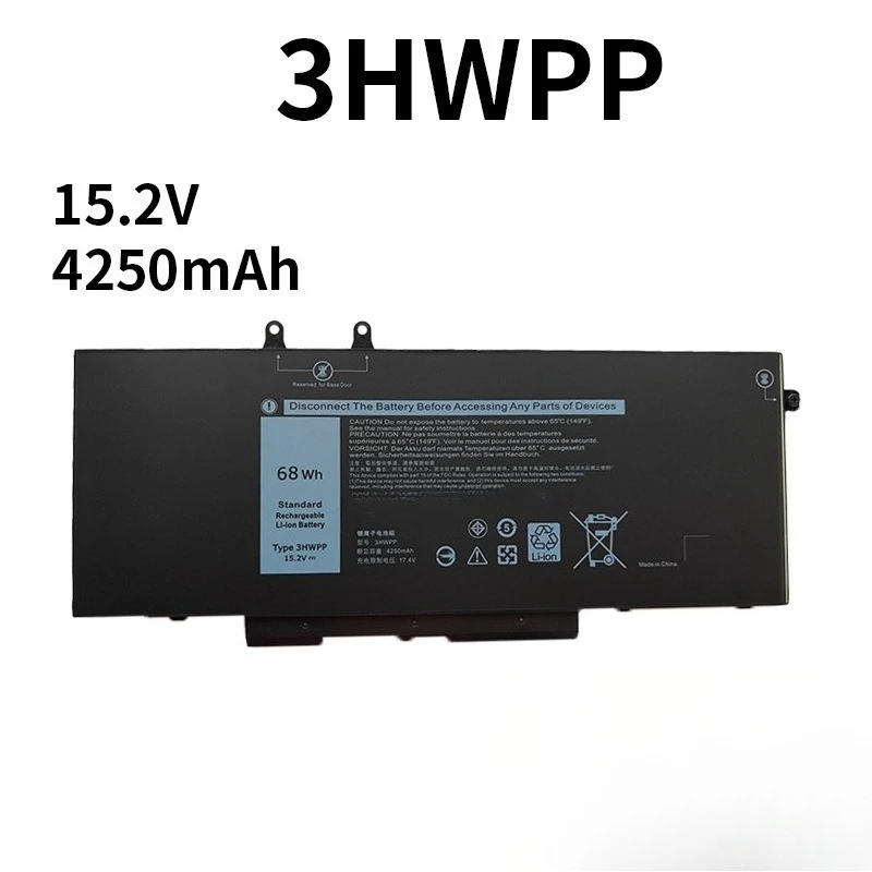 High Quality 3HWPP Notebook Battery For Dell Latitude 5401 5410 3541 3551 15.2V 4250mAh Long Lasting Battery