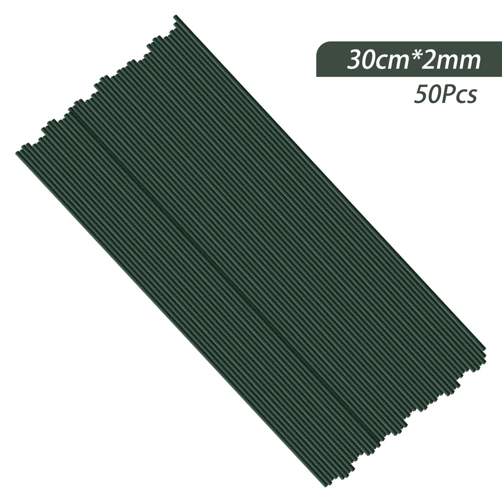 50 Stuks 15/20/25/30/40 Cm Kunstmatige Groene Bloemstelen Diy Bloemen Materiaal Handgemaakte Draad Stem Accessoires voor Bruiloft Home Decor - afbeelding 1