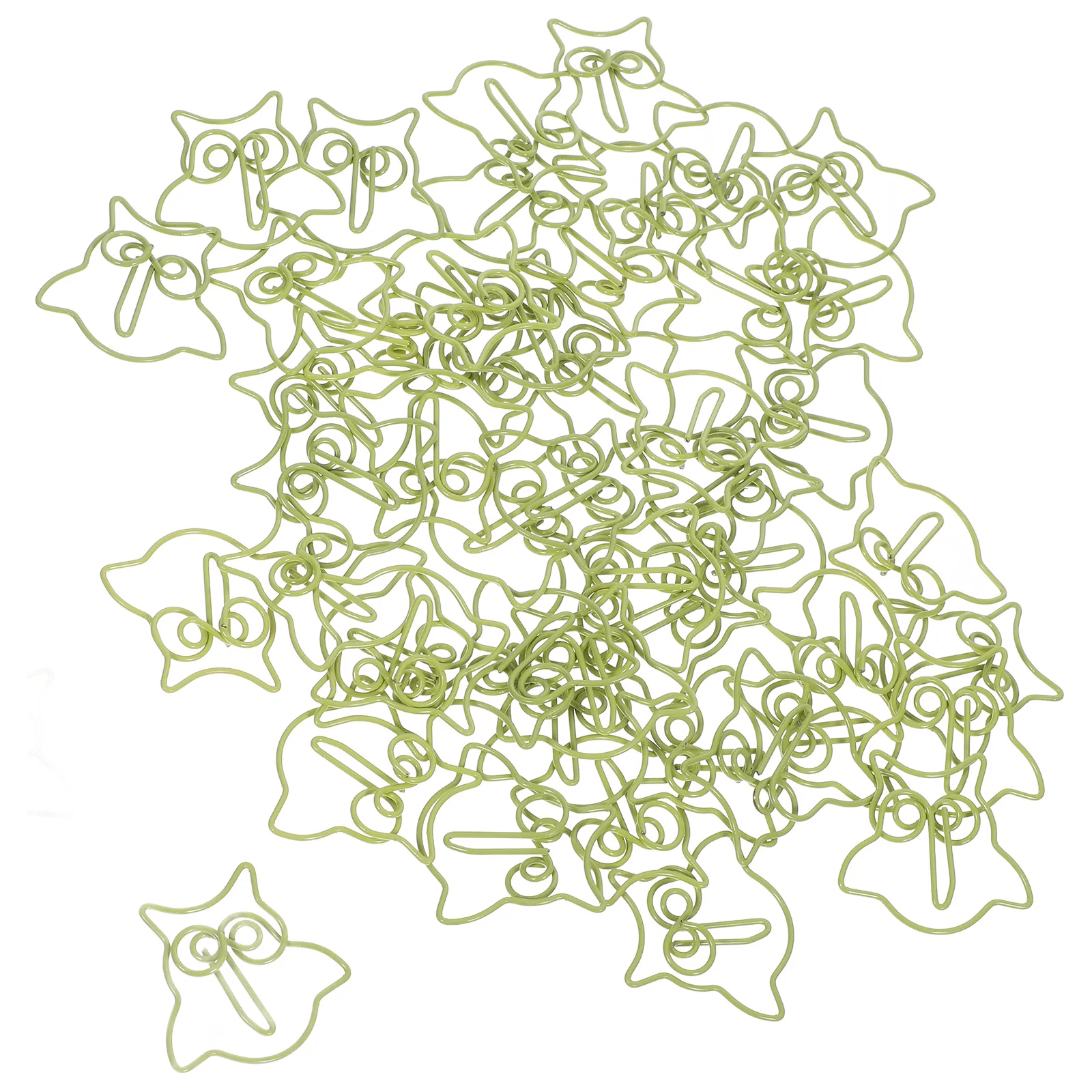 50 قطعة من مشابك الورق على شكل بومة كرتونية، مشابك ورق لطيفة وظيفية لقطع الملاحظات وملفات المذكرات واللوازم المكتبية المزخرفة #6