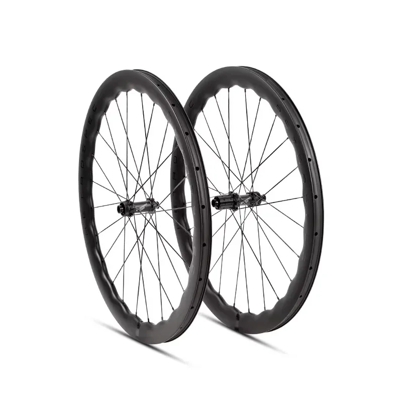

50mm Road Bike Wheels 700C Carbon Fiber Wheelset Wave Bicycle Wheel