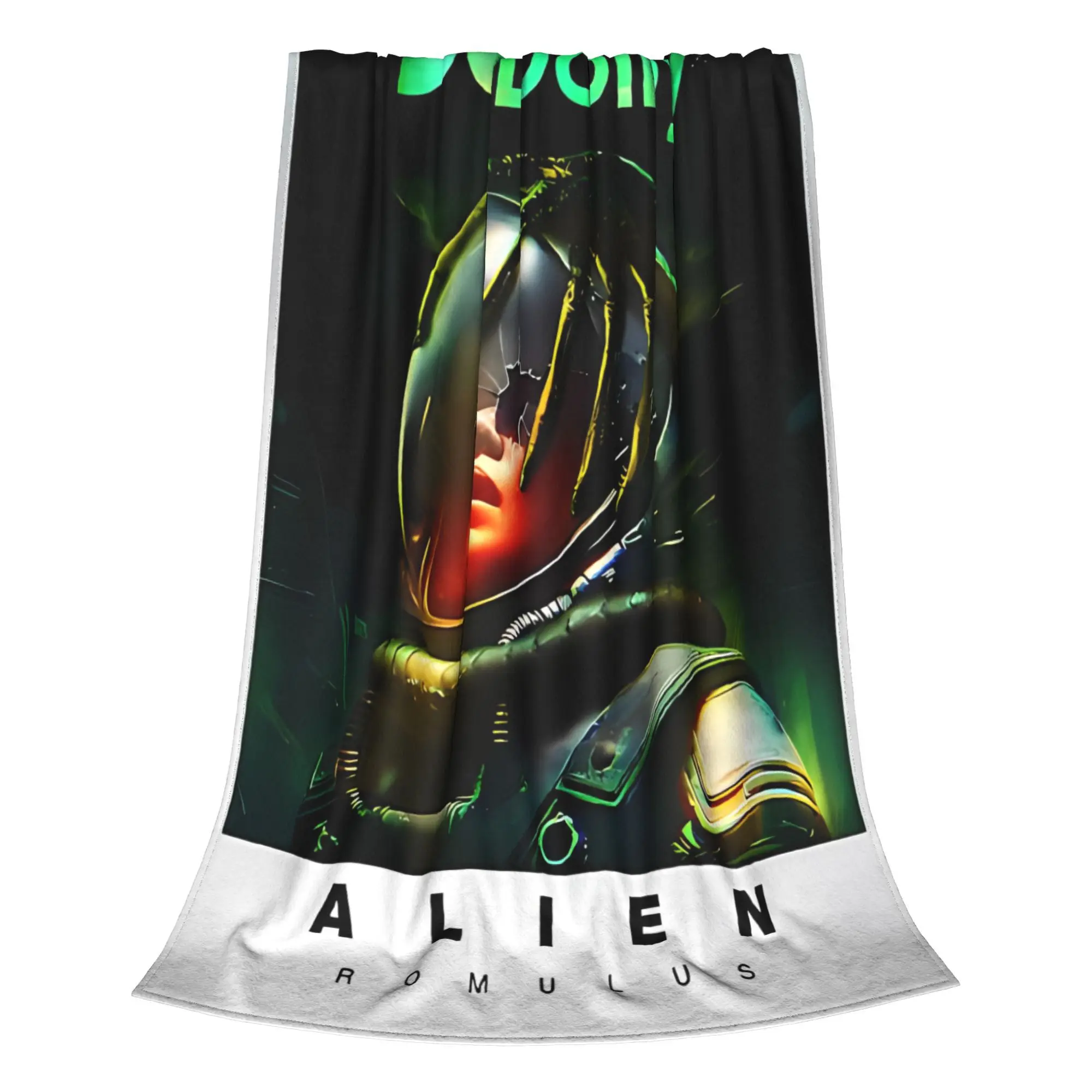 Alien Romulus Dolby Blanket  Flannel Funny Warm Throw Blankets for Home Restaurant Decoration