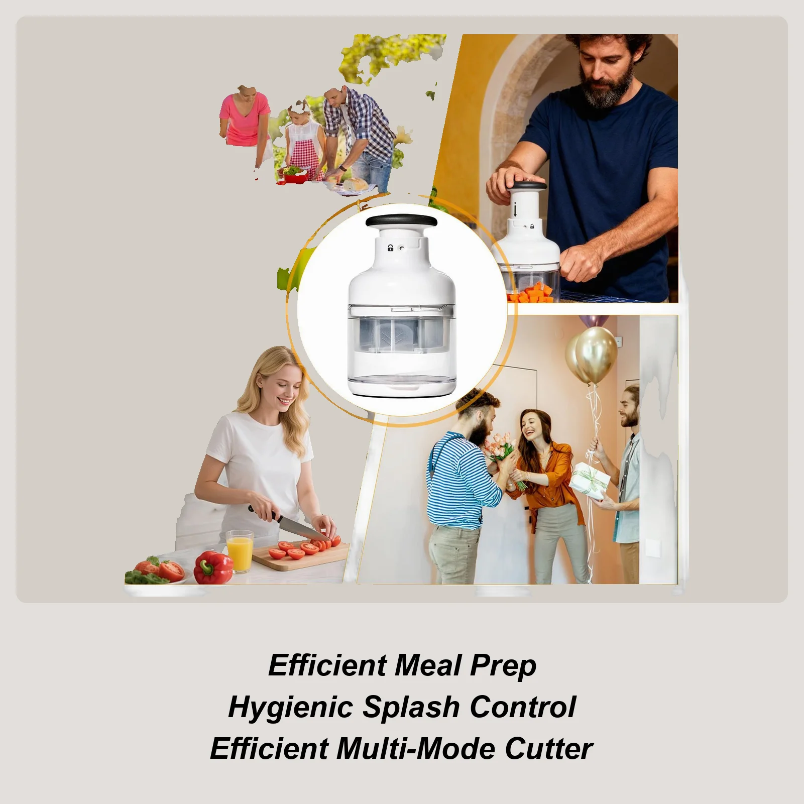 

Kitchen Vegetable Chopper Manual Meal Prep Equipment Kitchen Cooking Veggie Chopper For Cabbage Carrots Cucumber Zucchini Picnic