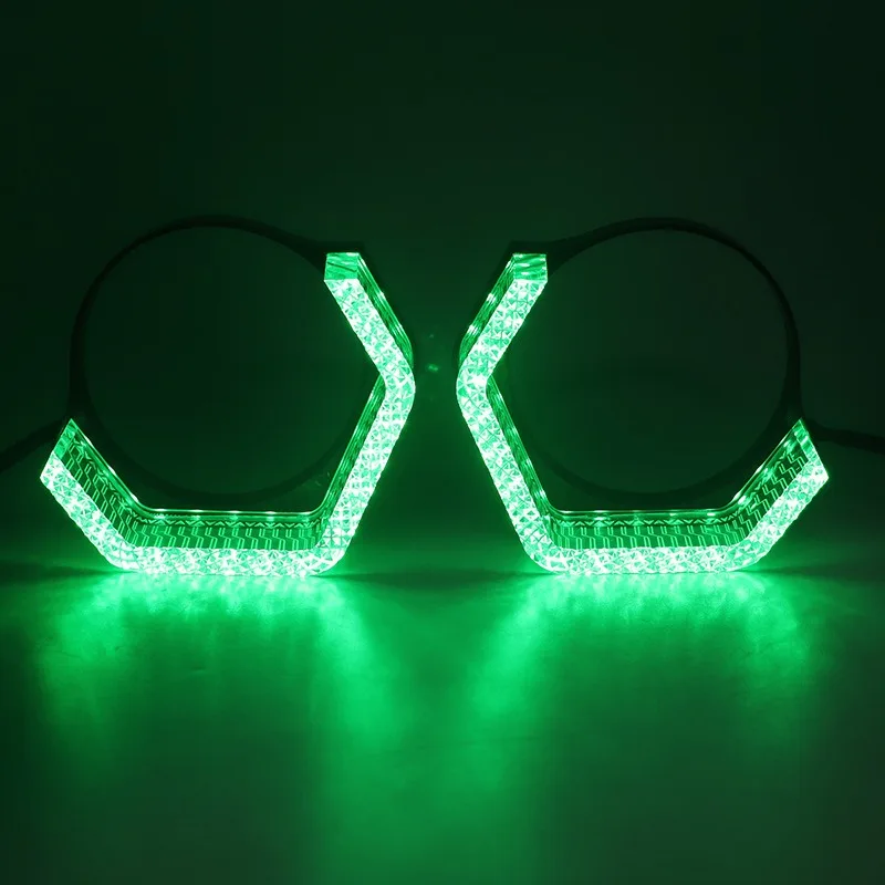 RGB 엔젤 아이즈 3인치 바이 LED 렌즈 장식 커버 (오토바이/자동차용, 블루투스 컨트롤 포함)