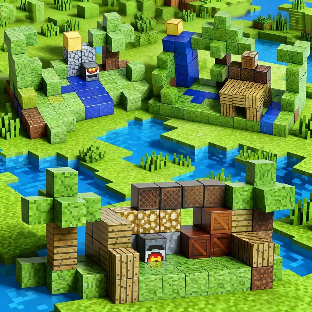 GIROMAG 200個の磁気ブロックセットには小さなおもちゃが付属しており、3～12歳向けの教育STEMおもちゃです。創造的な組み立て遊びに最適です。