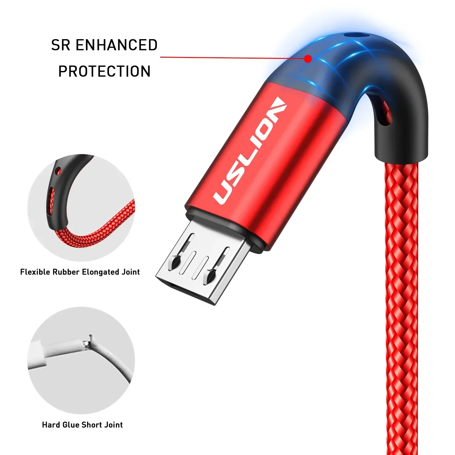 마그네틱 USB 케이블 유형 C 3A 마이크로 고속 충전 USB 데이터 케이블 코드 전화 액세서리 안드로이드 마이크로 USB 케이블 휴대 전화 레드