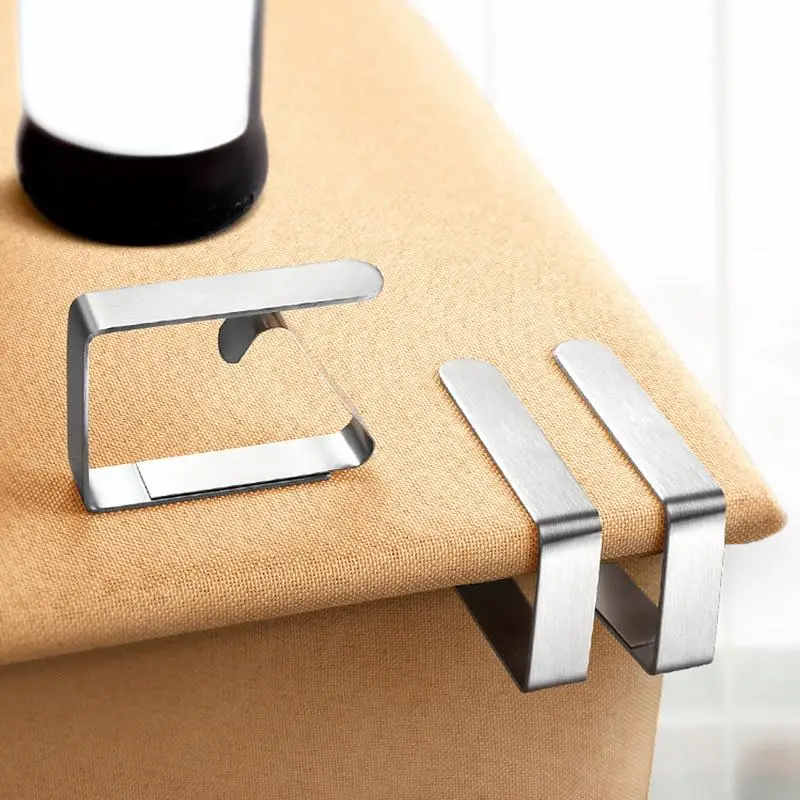 Table Clamps For Tablecloth Camping Table Cloth Cover Clamps Stainless Steel Table Cover Clamps For Home Kitchen Restaurant